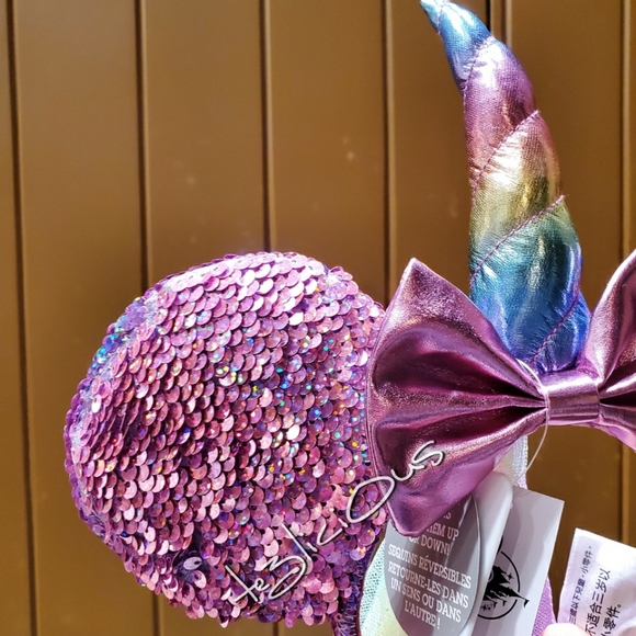 DISNEY PARKS MAGICAL UNICORN IRESIDCENT EARS - Picture 3 of 7